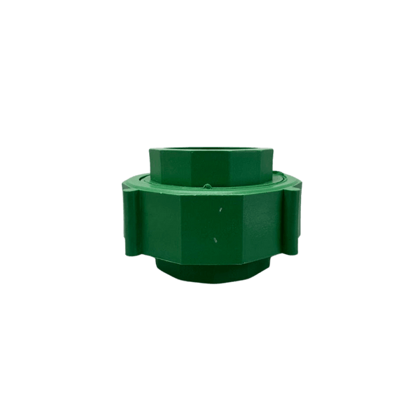 União Plástica 50mm Fêmea Fêmea PPR Verde Termofusão Água Quente Fria
