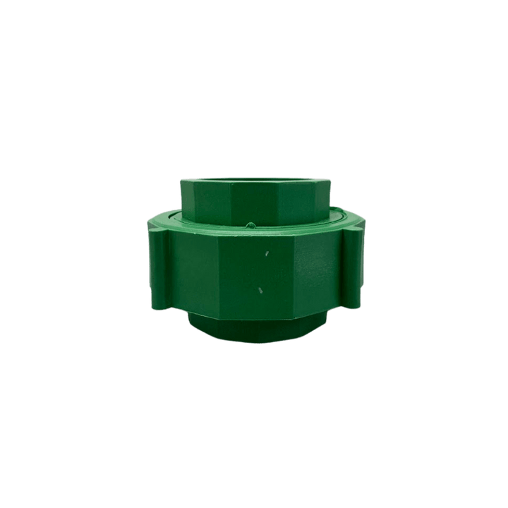 União Plástica 50mm Fêmea Fêmea PPR Verde Termofusão Água Quente Fria
