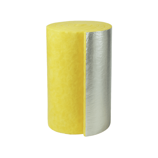 Feltro de Lã de Vidro com Película de Alumínio 1,2m x 38mm - Rolo com 20m