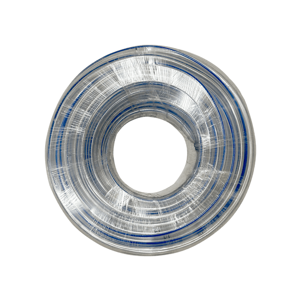 50m de Mangueira PVC Cristal Siliconada 1/2" x 2mm