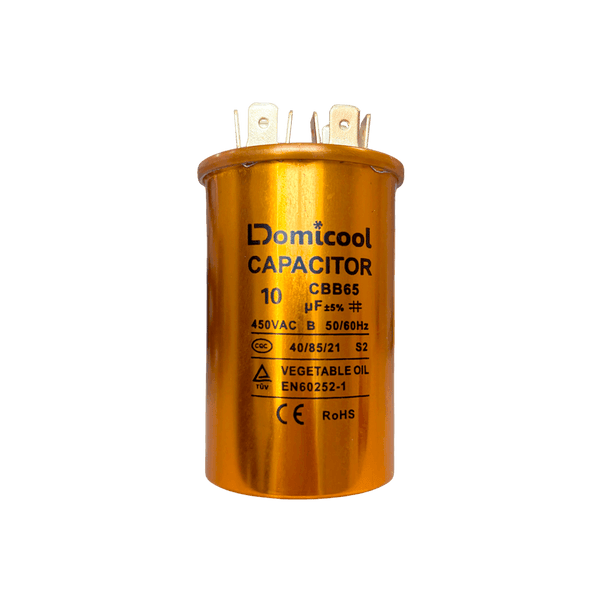 Capacitor Permanente Ar Condicionado Alumínio 10uF ±5% 450V