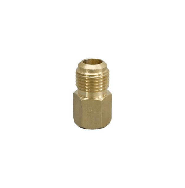 Redução de Latão 1/4" Macho x 3/8" Fêmea SAE