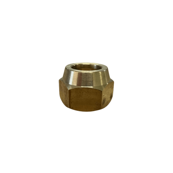 Porca Flange Curta Latão 5/8 Rosca SAE Refrigeração Ar Condicionado