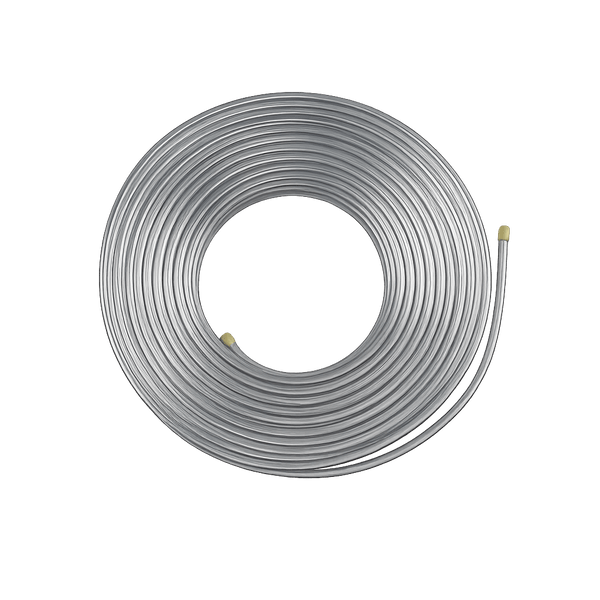 Tubo Alumínio Flexível 1/4 (6,36mm) Parede 0.80mm Rolo 15 metros Refrigeração Ar Condicionado Serpentina