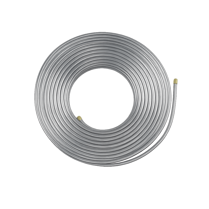 Tubo Alumínio Flexível 1/4 (6,36mm) Parede 0.80mm Rolo 15 metros Refrigeração Ar Condicionado Serpentina
