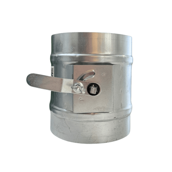 Damper Borboleta Regulador de Vazão de Ar Manual 150mm de Chapa de Aço Galvanizada