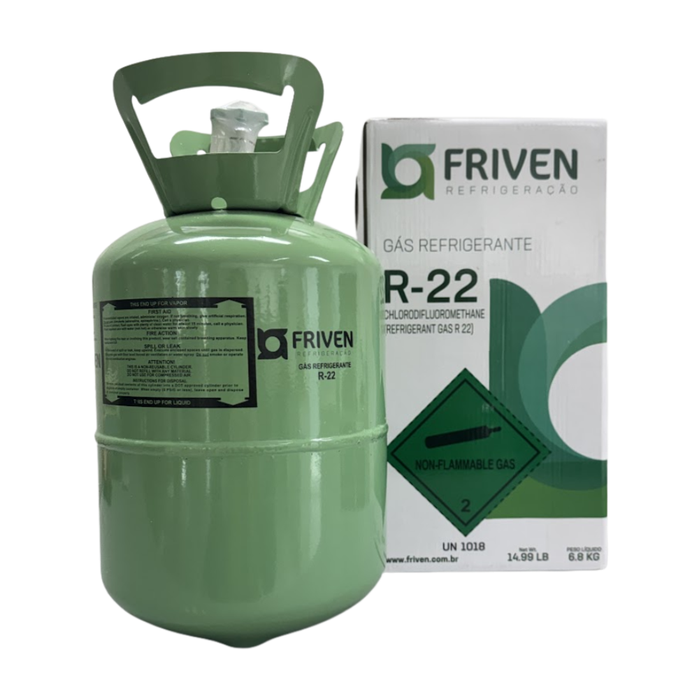 GAS R22 - CILINDRO DESCARTAVEL 6,8KG ONU1018 IBAMA3102 ! FRIVEN – Embrar