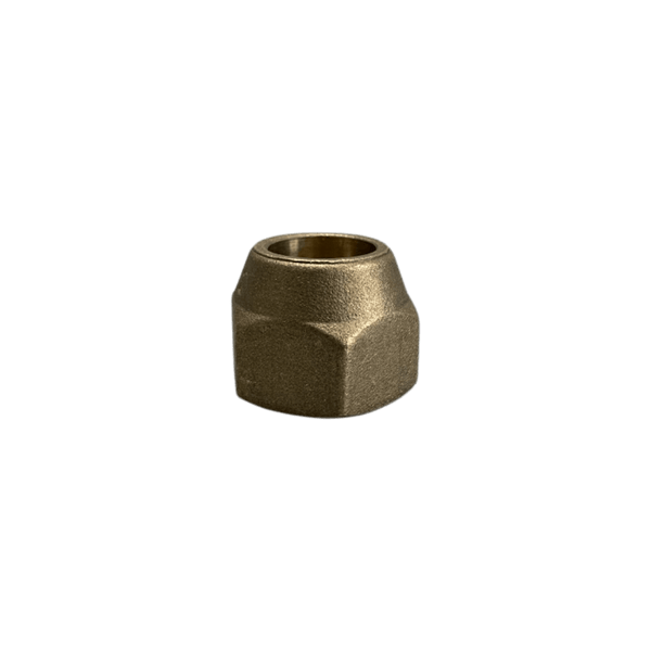 Porca Flange Curta Latão 1/2" Rosca SAE  Refrigeração Ar Condicionado