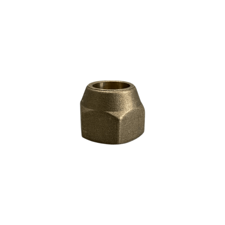 Porca Flange Curta Latão 1/2" Rosca SAE  Refrigeração Ar Condicionado