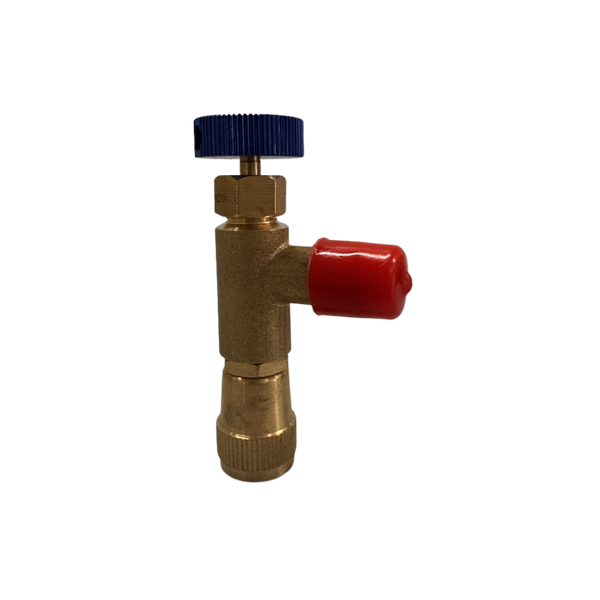 Válvula de Serviço Acionadora Controle Gás Refrigerante Schrader 1/4 x 1/4 SAE R22 R134A R404A R407C