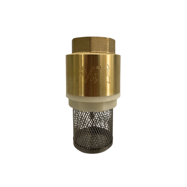 VALVULA DE RETENCAO 3/4'' VERTICAL COM FILTRO TELA