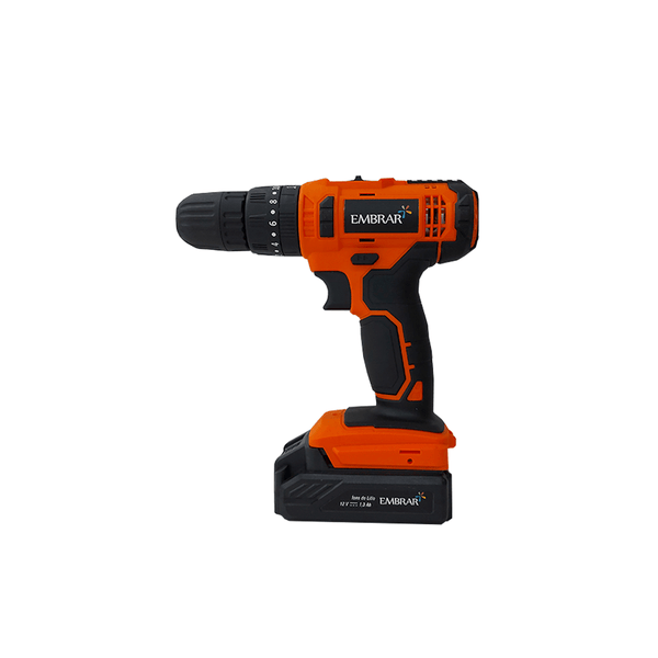 Parafusadeira/Furadeira Sem Fio 3/8” 10mm 12V Bateria Lítio 1.3Ah Carregador Bivolt Automático