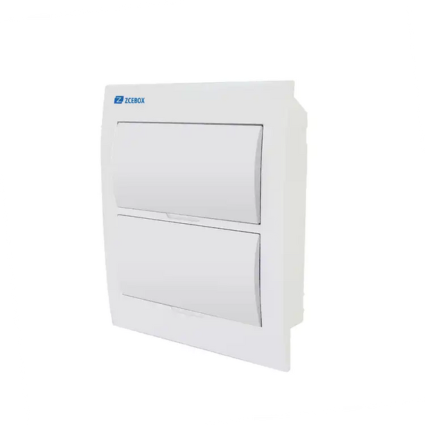 Quadro Caixa Distribuição 24 Disjuntores Embutir Barramento Neutro / Terra (8+4 e 8+4)