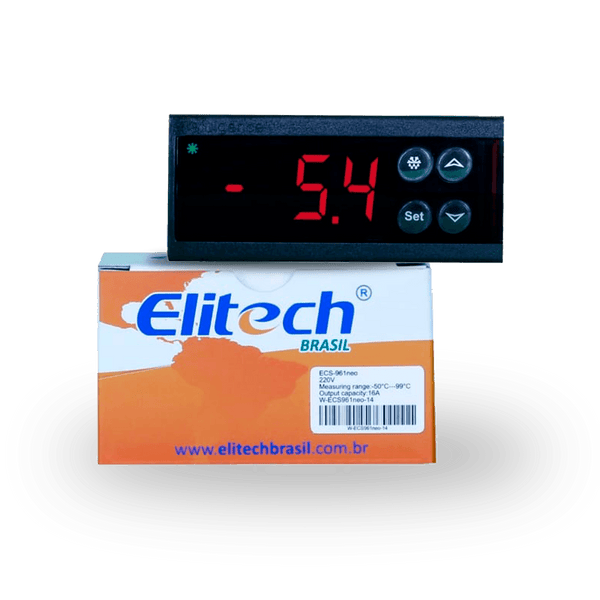 ECS-961 NEO 220V - Controlador Digital de Temperatura / Degelo Natural Elitech