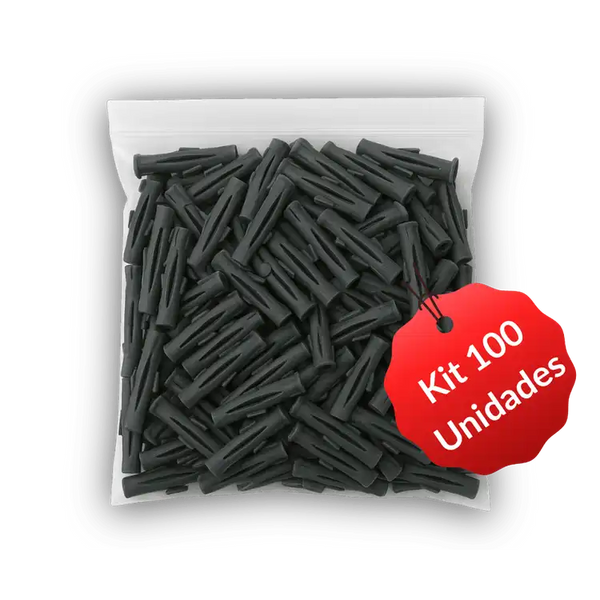 Buchas Fixação Nylon Universal Fu-8 50mm – Kit 100 Unidades