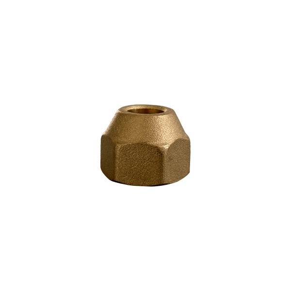 Porca Flange Curta Forjada Latão 3/4 Rosca SAE Refrigeração Ar Condicionado