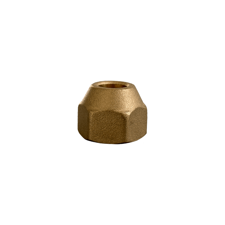 Porca Flange Curta Forjada Latão 3/4 Rosca SAE Refrigeração Ar Condicionado