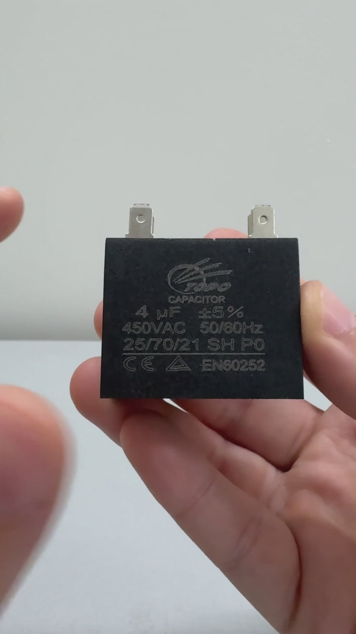 Capacitor de Arranque 4uF ± 5% 450V – Embrar